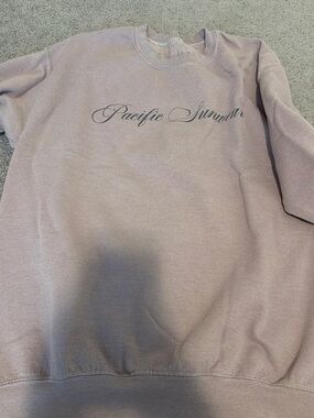 Pacific Sunwear Script Pullover Sweatshirt - Mauve
